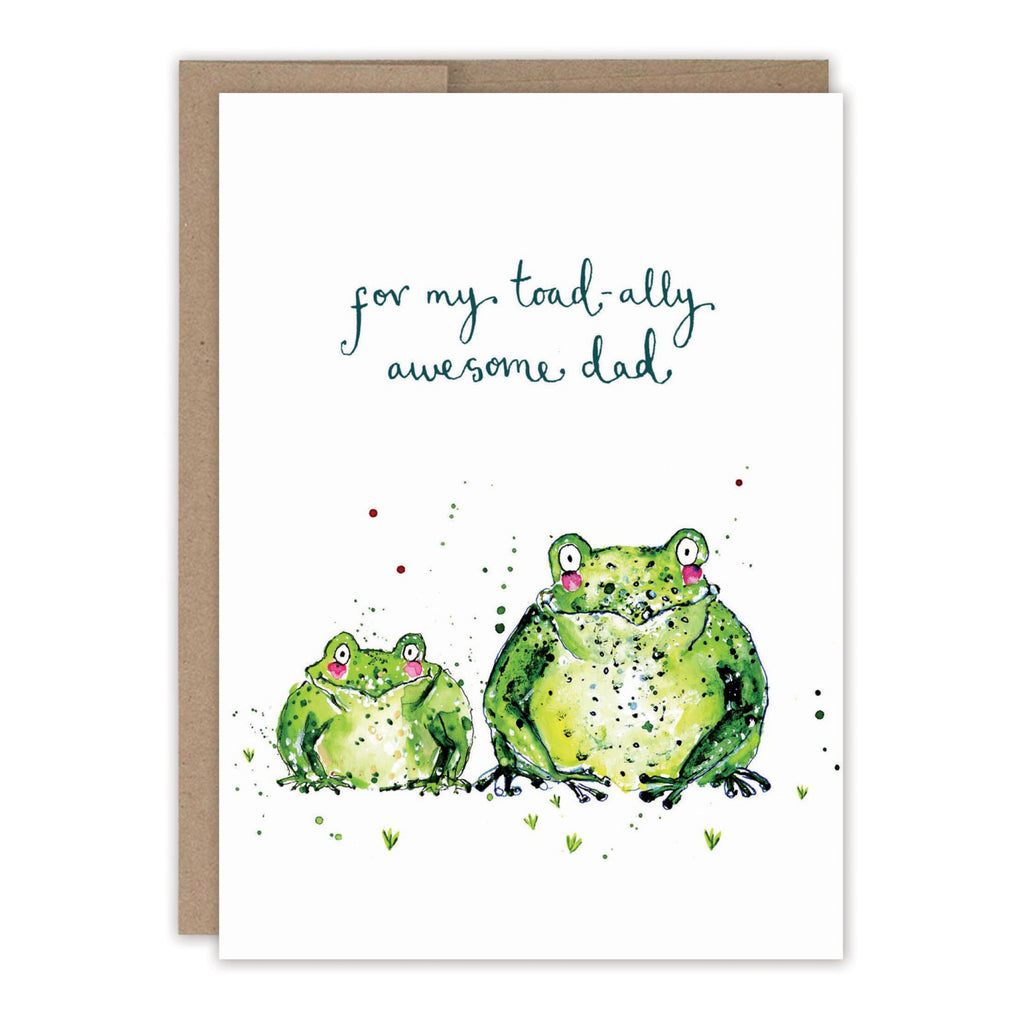 Toad-ally Awesome Dad Father's Day Card.