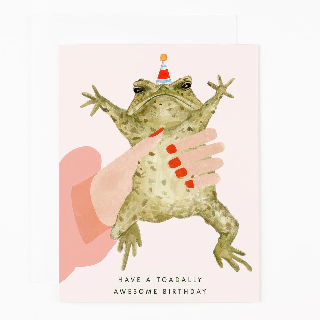 Toadally Awesome Birthday Card.