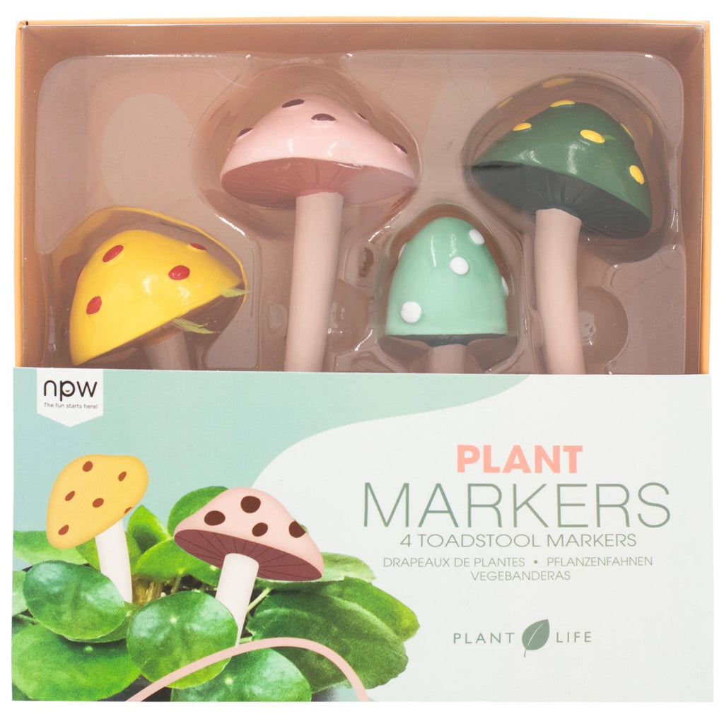 Toadstools Plant Markers packaging.