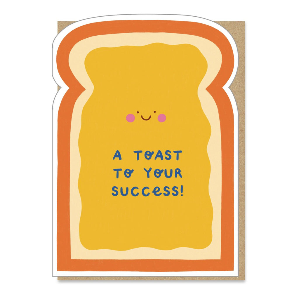 Toast Congratulations Die-Cut Card.