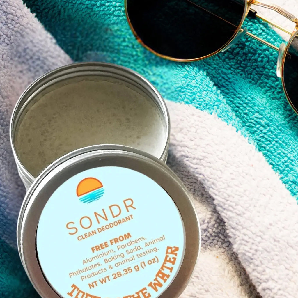 Toes in the Sand Clean Deodorant Tin.