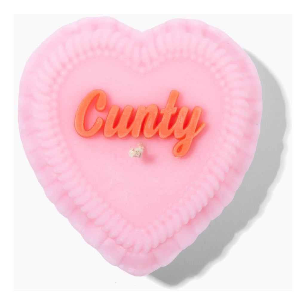 Top of Cunty Heart Candle.