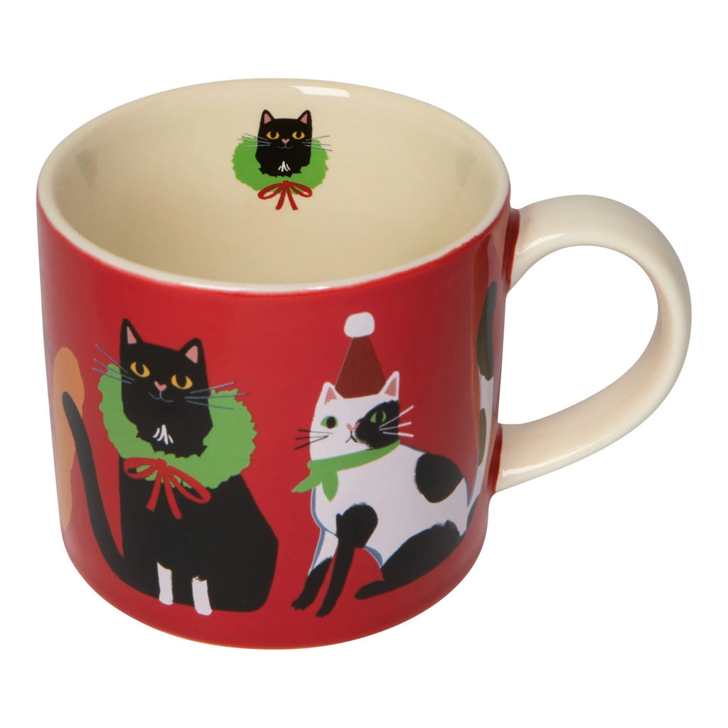 Top of Kitty Carol Christmas Mug in a Box.