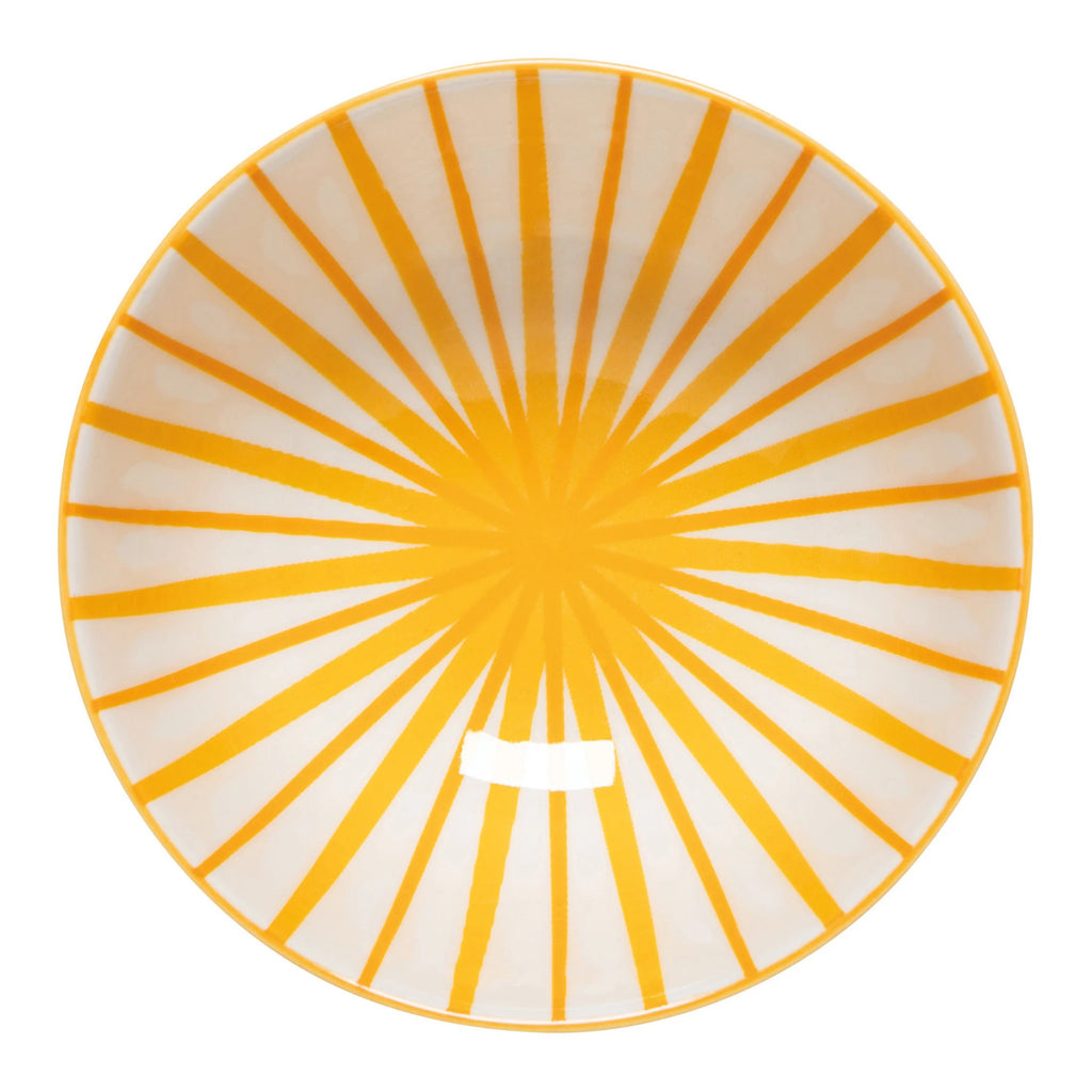 Top of Sunburst Stamped Bowl 4 Inch.