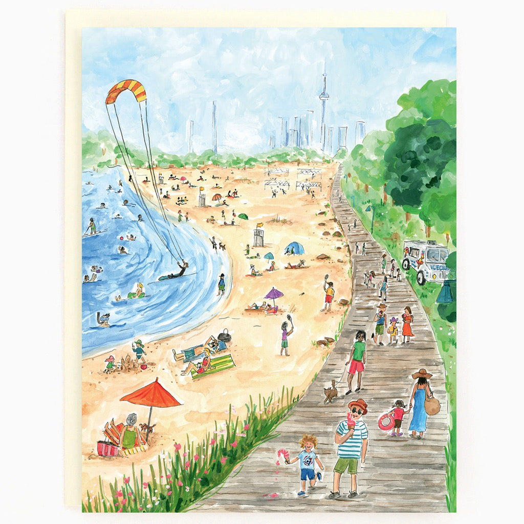 Toronto Beaches Summer Card.