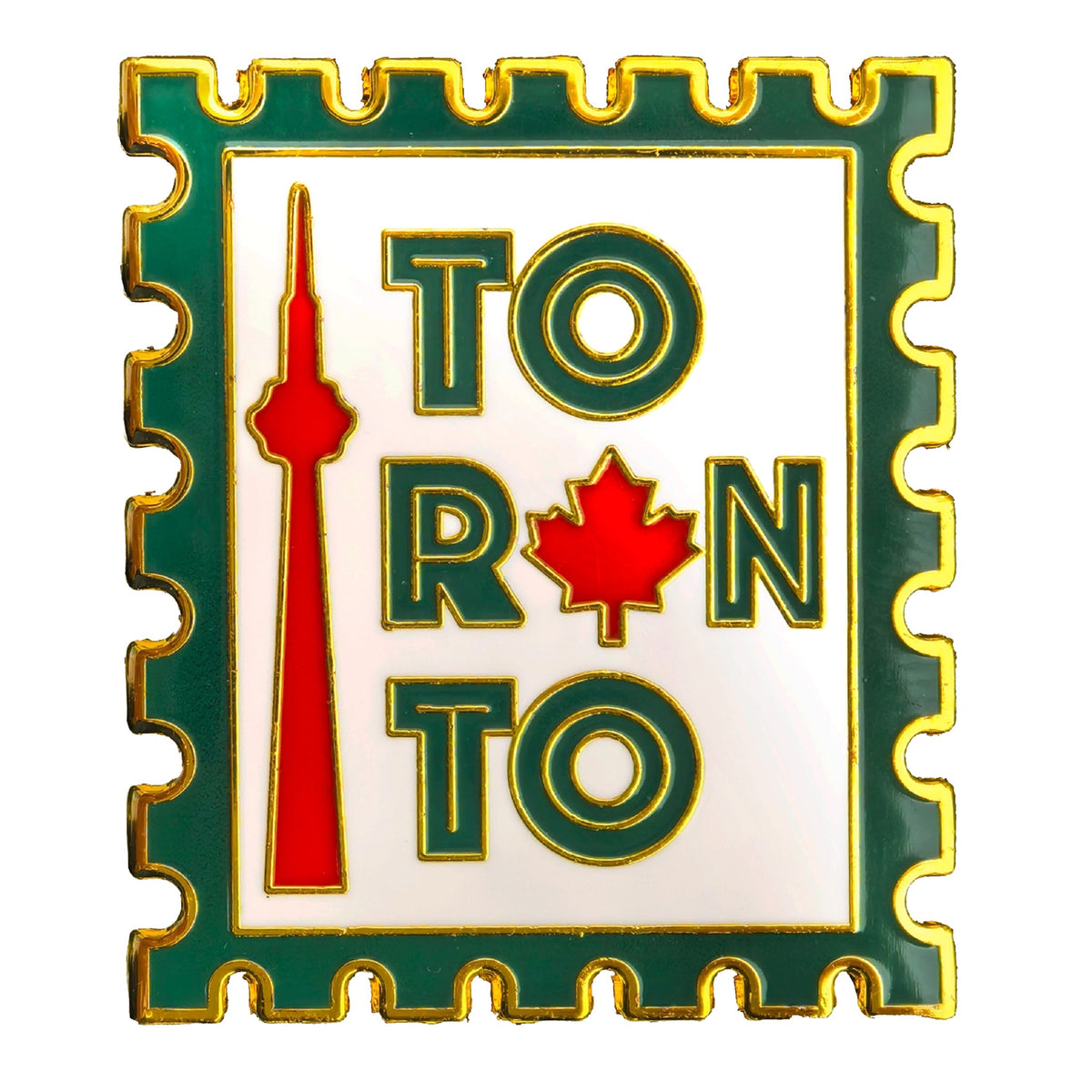 Toronto Pin Toronto CN Tower Maple Leaf Enamel Pin | Northern Icons Canada – Outer ...