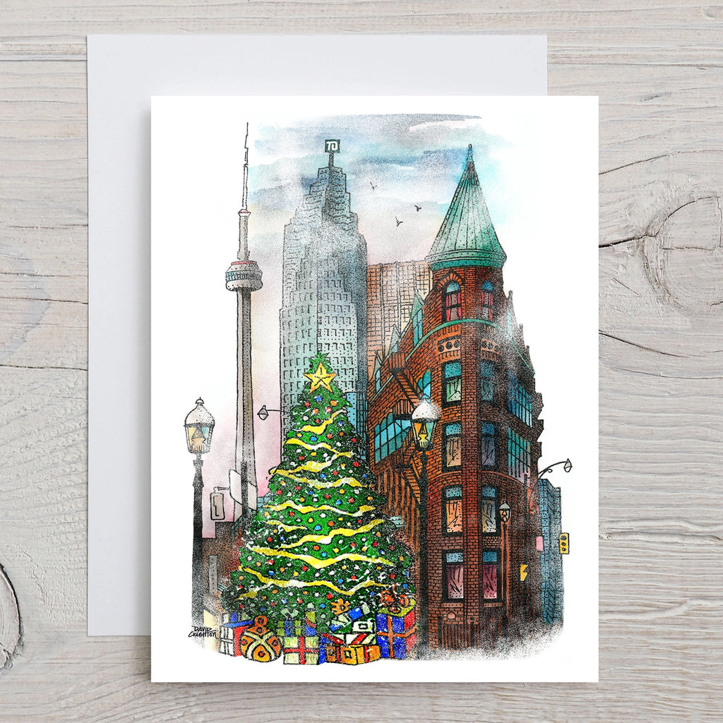 Toronto Flatiron Building Christmas Card.