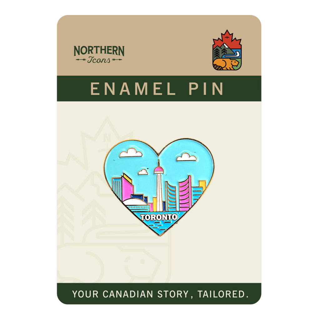 Toronto Heart Skyline Enamel Pin | Northern Icons Canada – Outer Layer