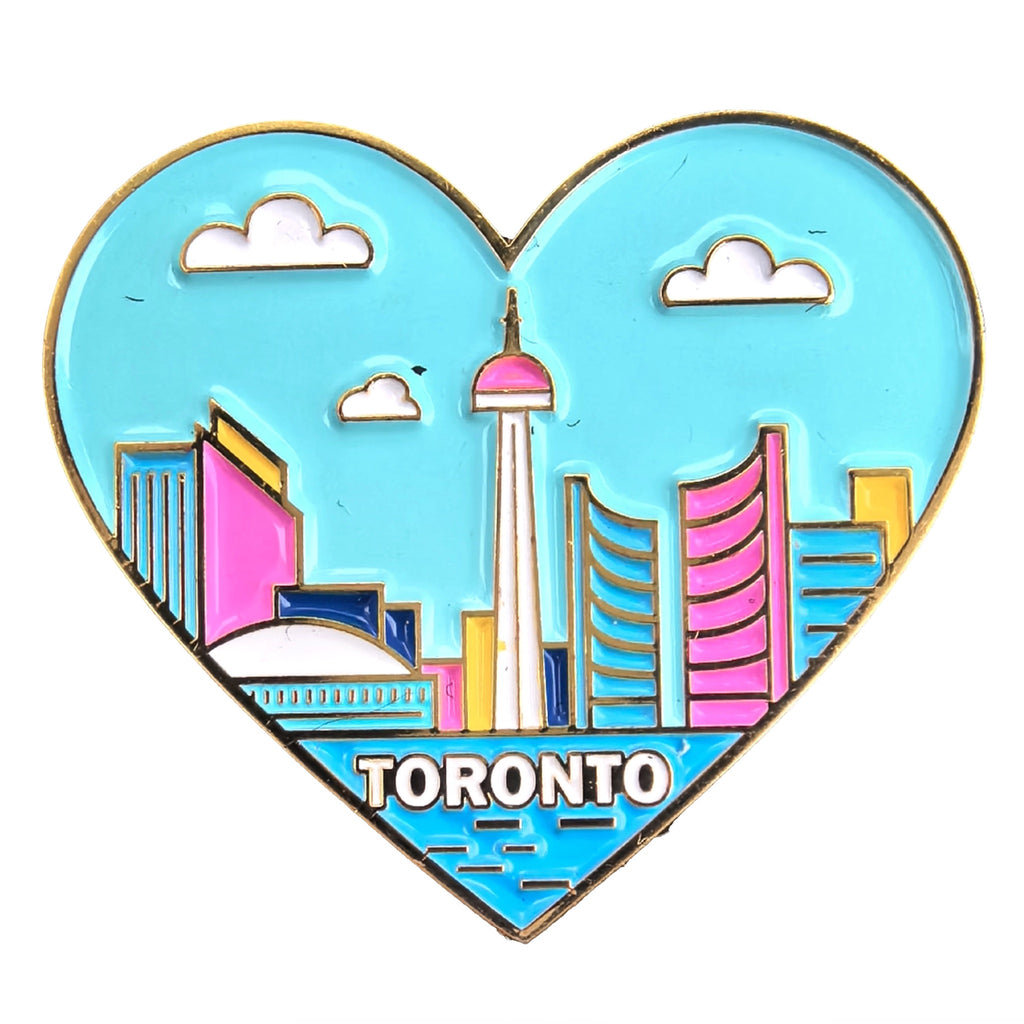 Toronto Heart Skyline Enamel Pin | Northern Icons Canada – Outer Layer