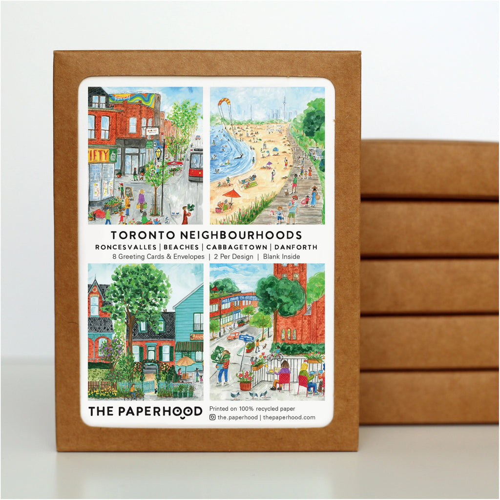 Toronto Neighbourhoods Assorted Box Of Cards.