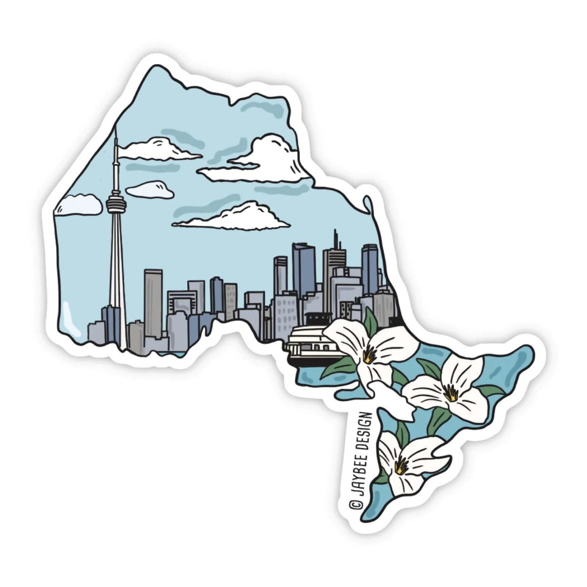 Toronto Ontario Map Sticker | Jaybee Design – Outer Layer
