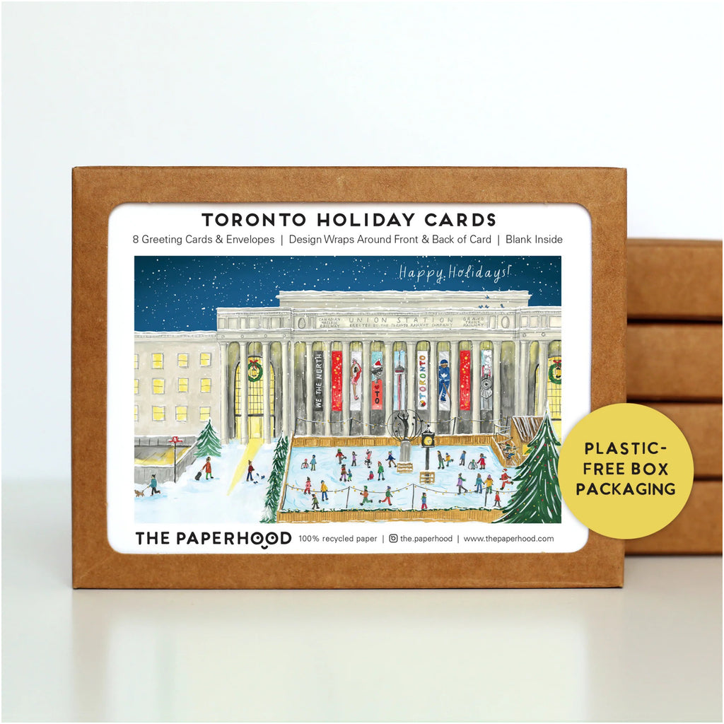 Toronto Union Station Boxed Holiday Cards packaging.