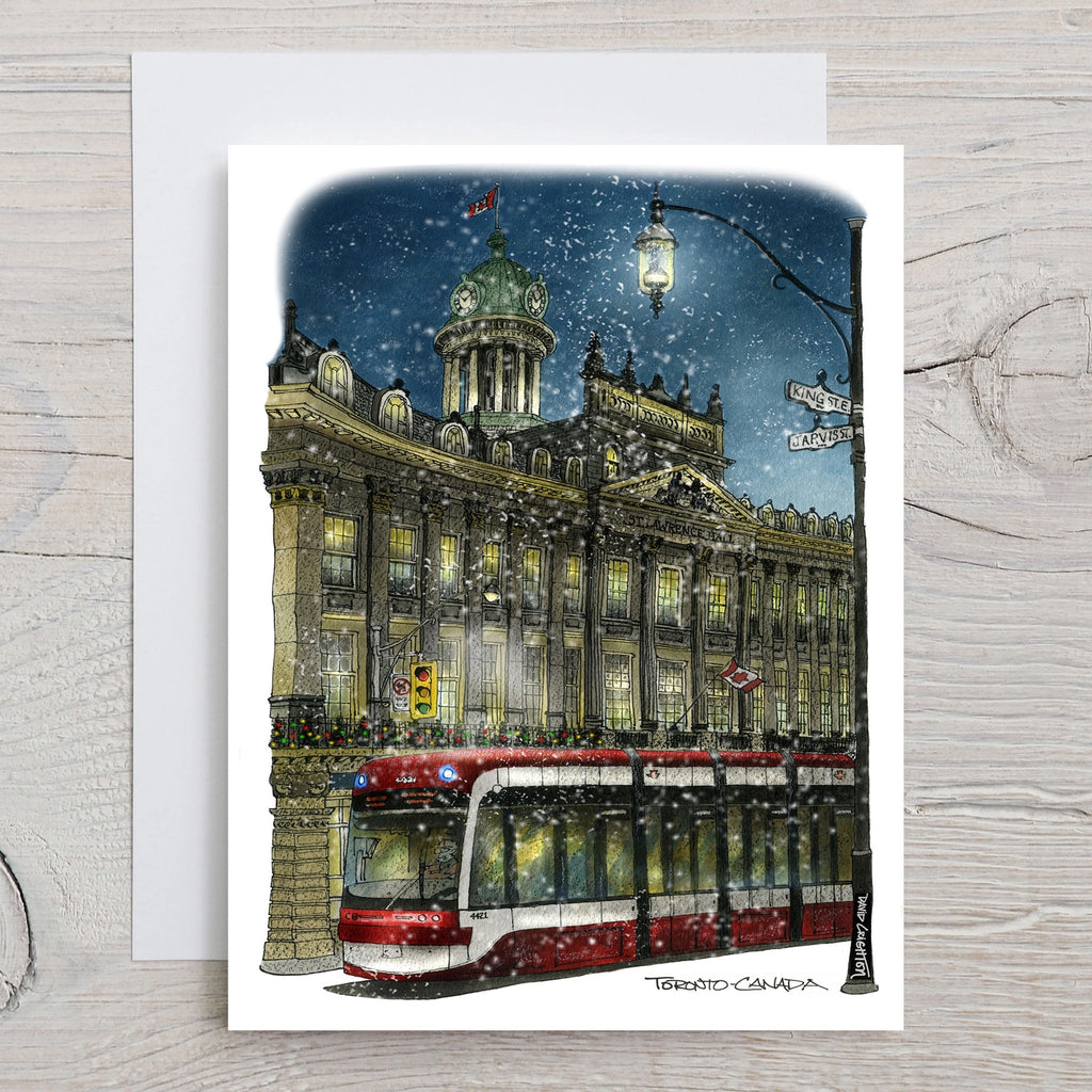 Toronto Winter's Night Boxed Christmas Card.