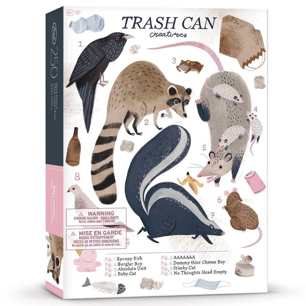 Trash Can Creatures Puzzle packaging.