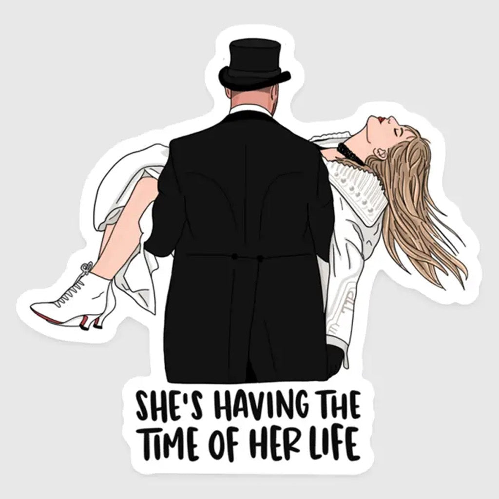 Travis Carrying Taylor Sticker.