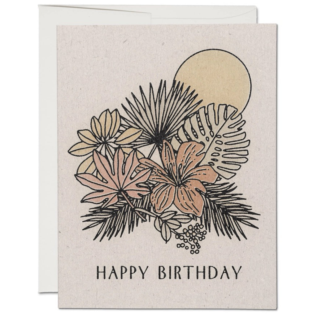 Tropical Birthday Card.