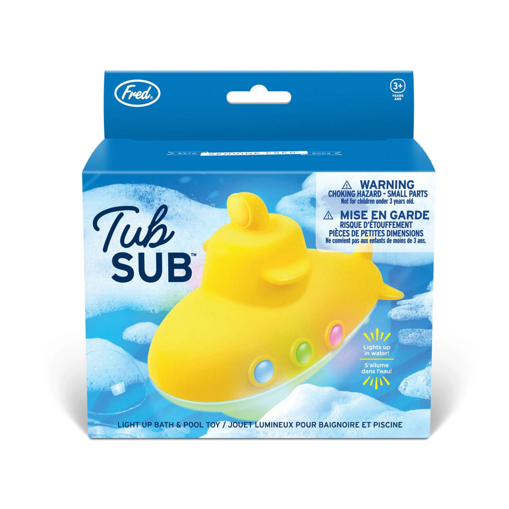 Tub Sub Light Up Bath Toy packaging.