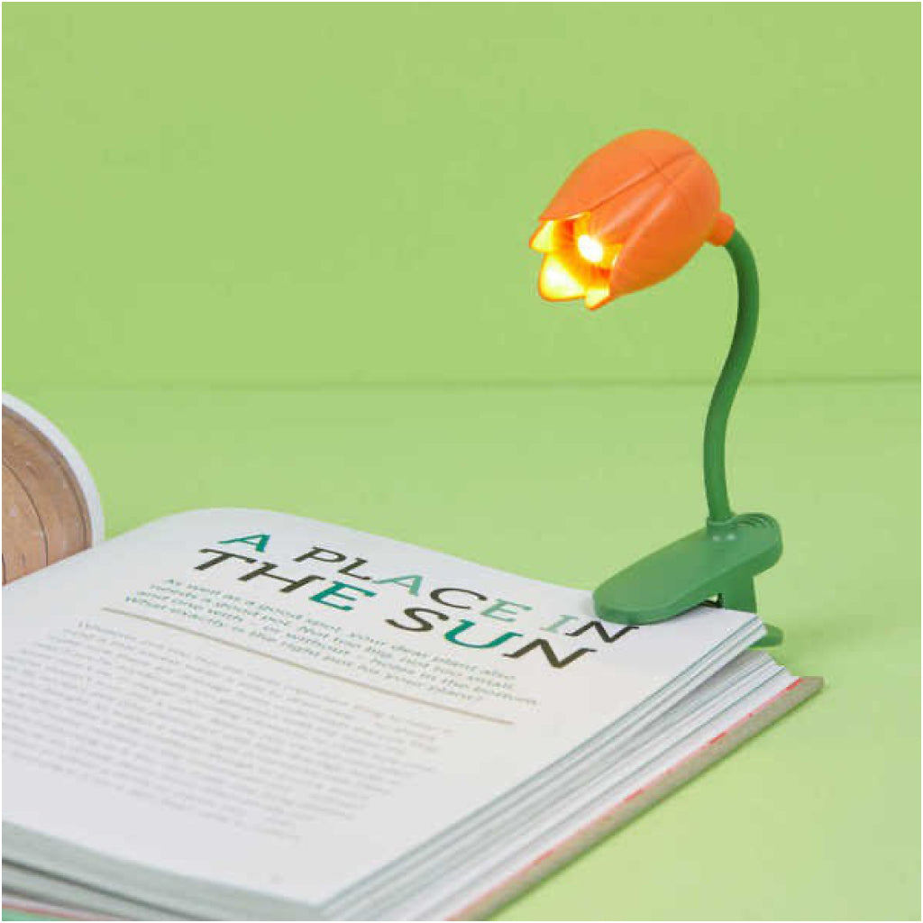 Tulip Book Light in use.
