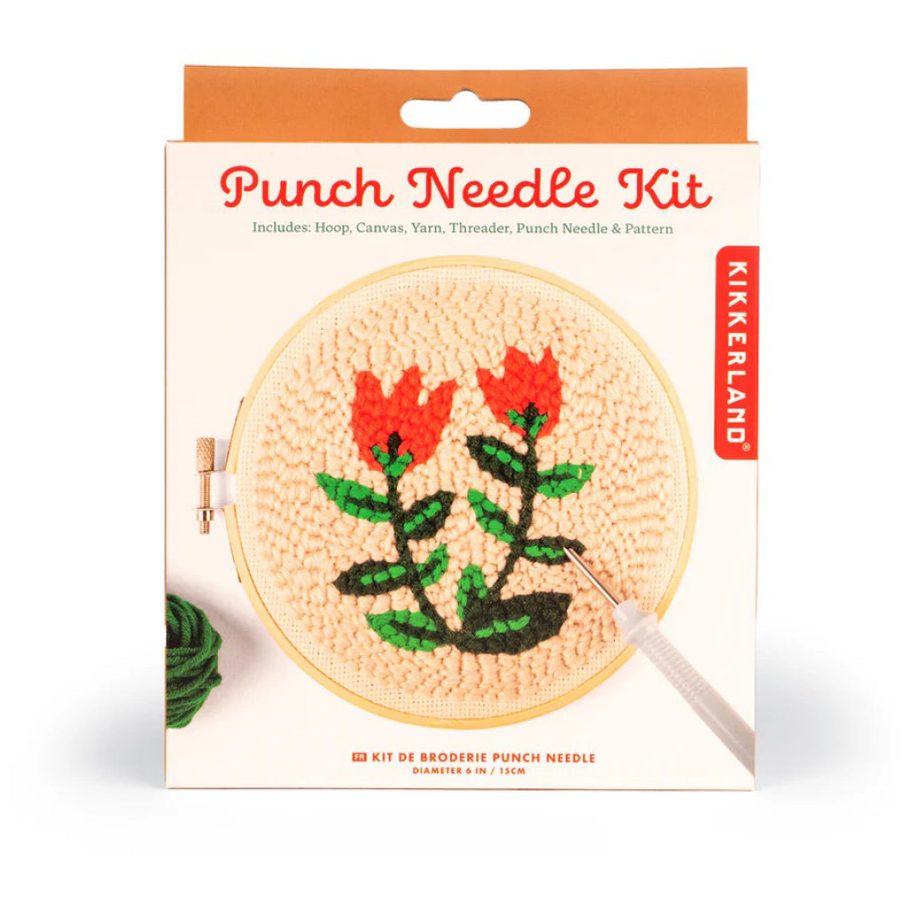 Tulips Punch Needle Kit packaging.