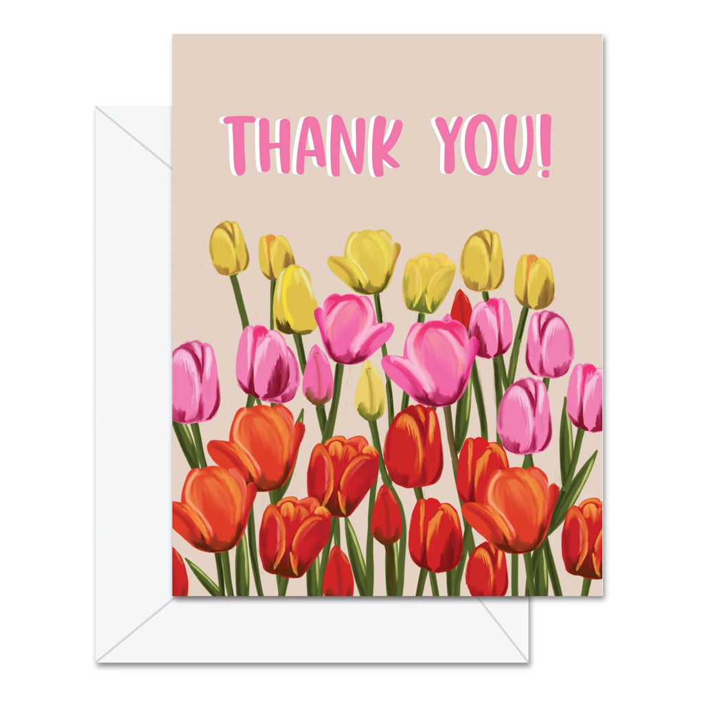 Tulips Thank You Card.