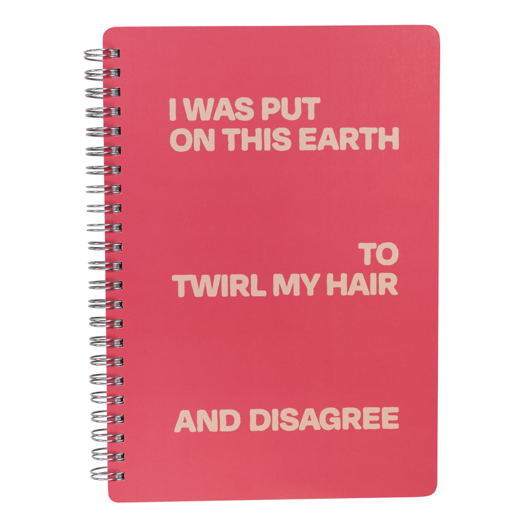 Twirl My Hair Spiral Notebook | Blue Q – Outer Layer