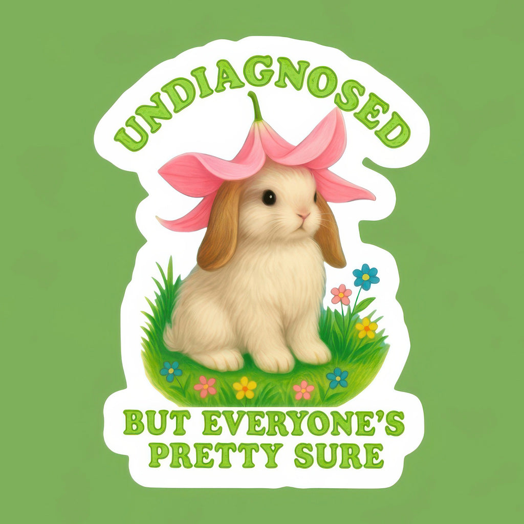 Undiagnosed But Everyone’s Pretty Sure Sticker.