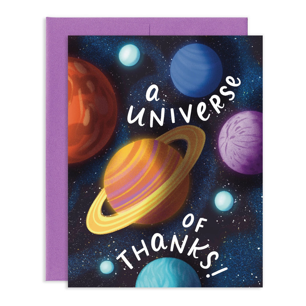 Universe Of Thanks Thank You Card.