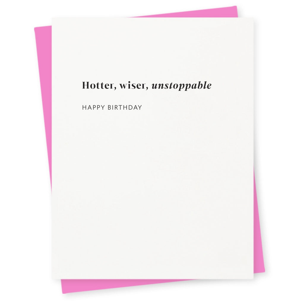 Unstoppable Birthday Card.