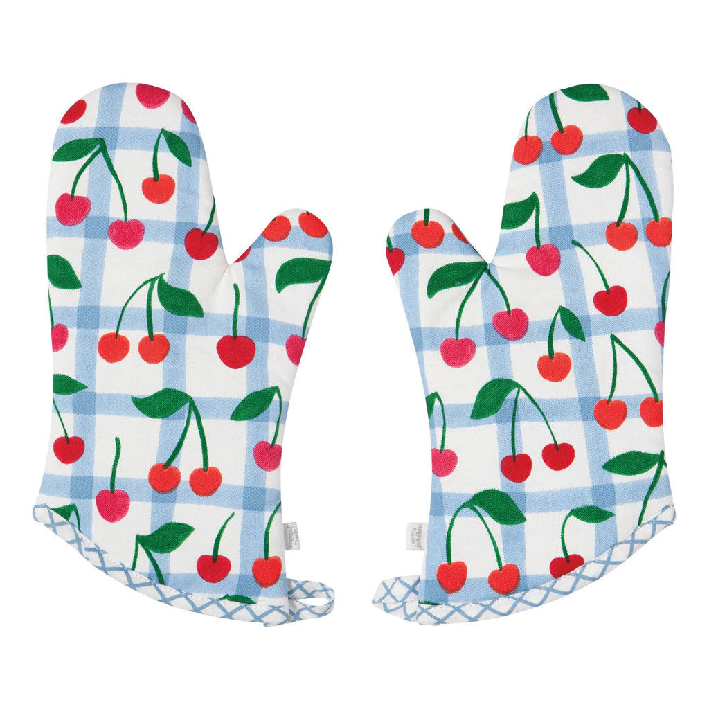 Very Cherry Packaged Mitts Set of 2.