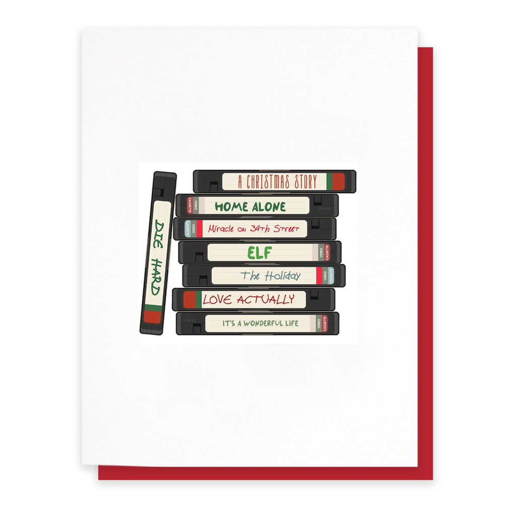 VHS Christmas Movies Card.