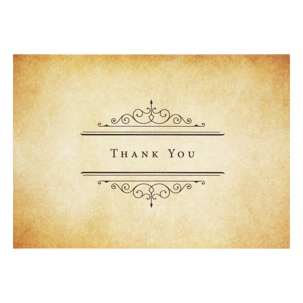 Vintage Parchment Boxed Thank You Cards.