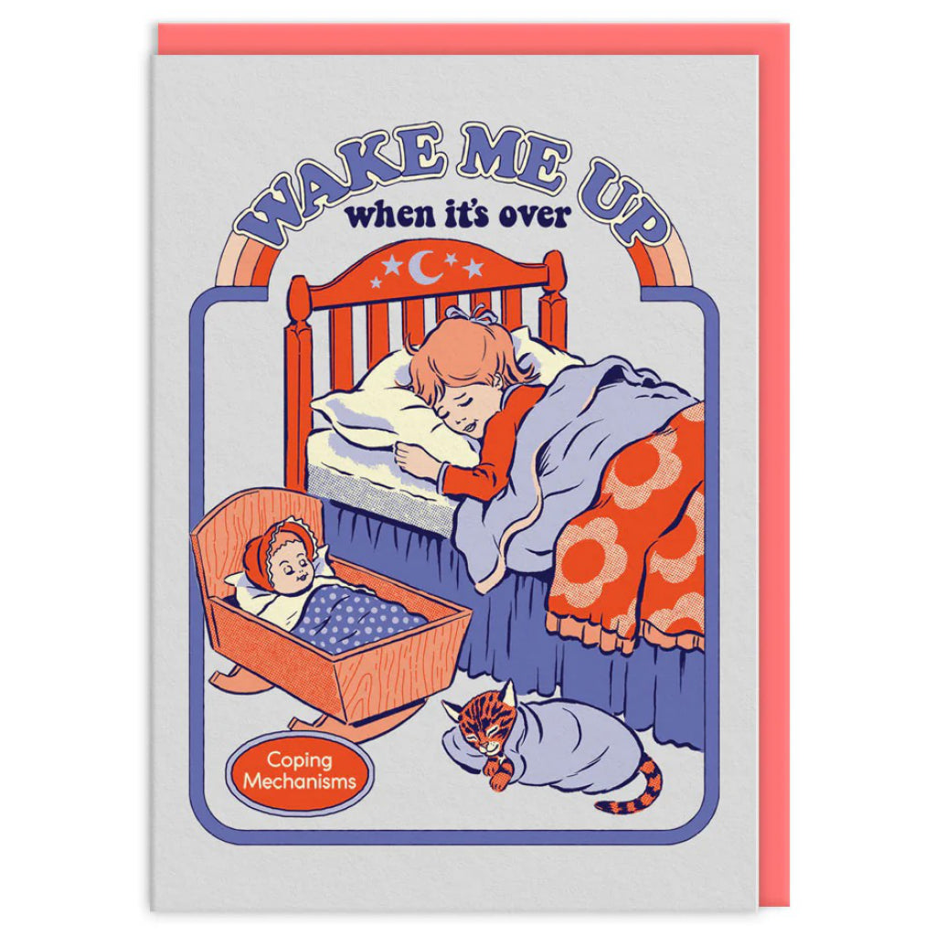 Wake Me Up Greeting Card.