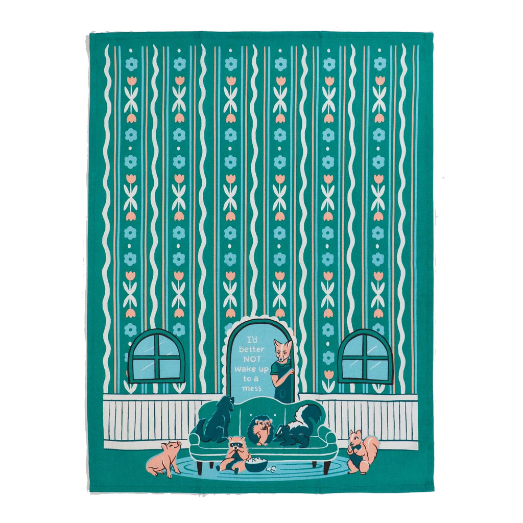 Wake Up To Mess Dish Towel.