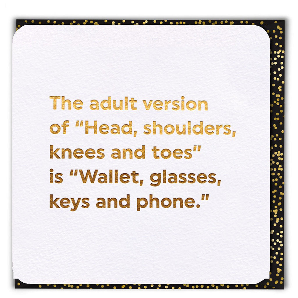 Wallet, Glasses, Keys & Phone Card.