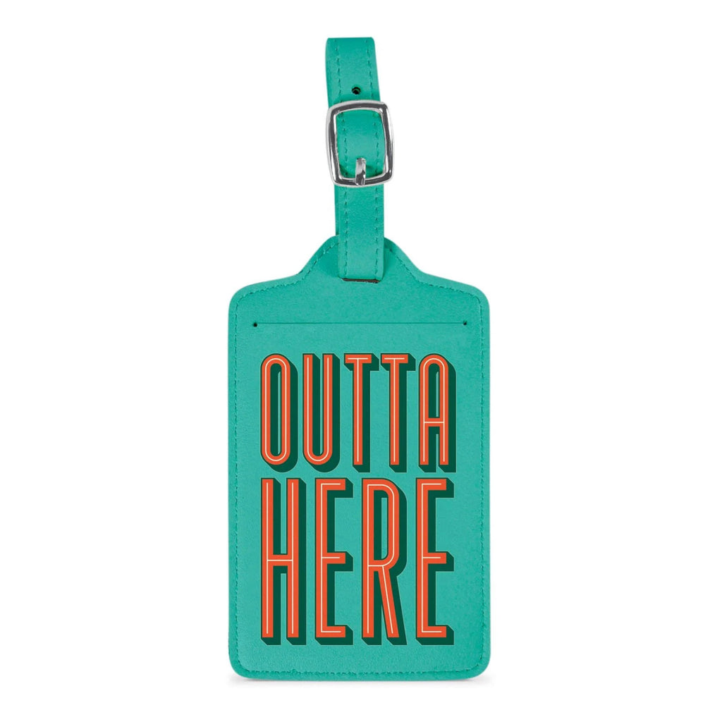 Wander Ware Outta Here Luggage Tag.