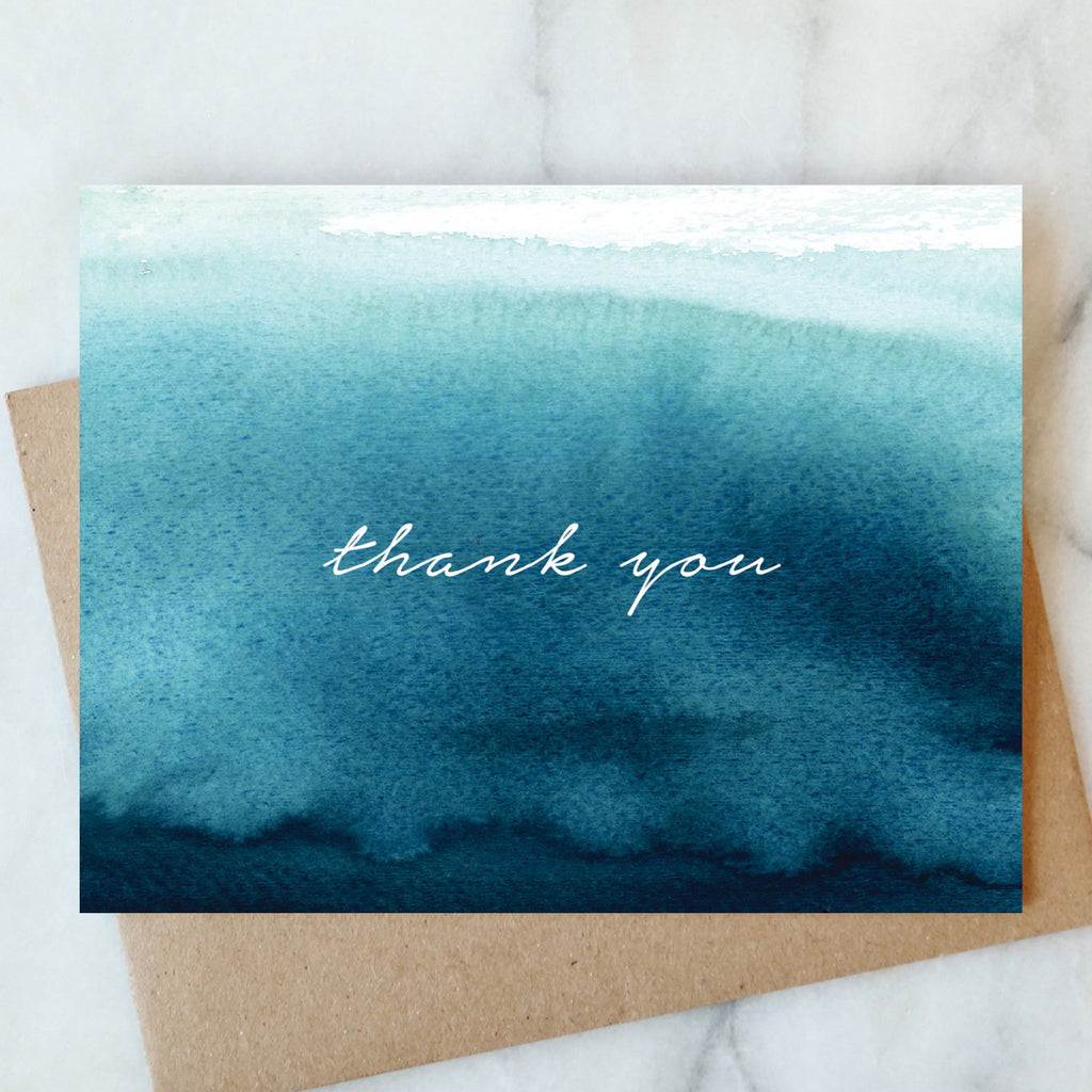 Water Thank You Card.