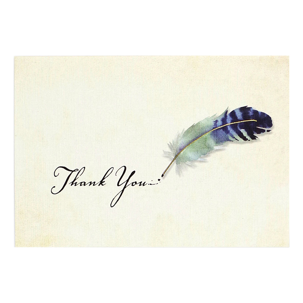 Watercolor Quill Boxed Thank You Cards.