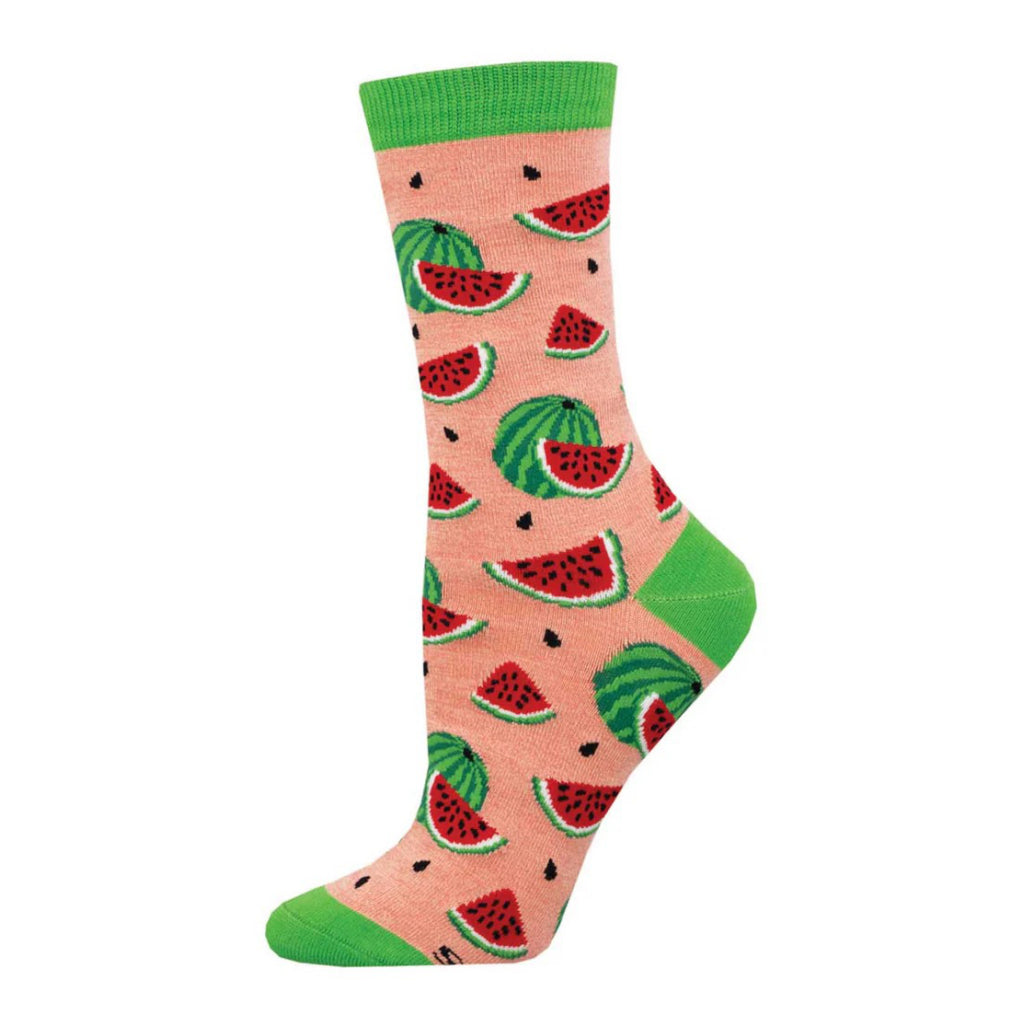 Watermelon Socks Pink Heather.