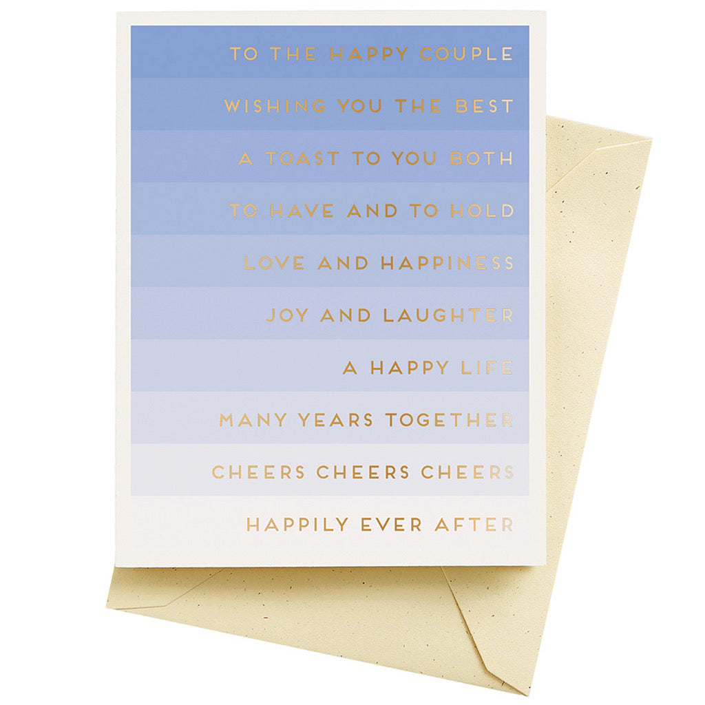 Wedding Stripes Card.