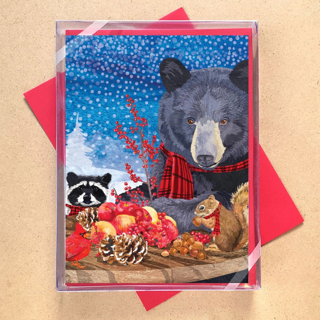 Welcome To The Table Bear Boxed Holiday Cards packaging.
