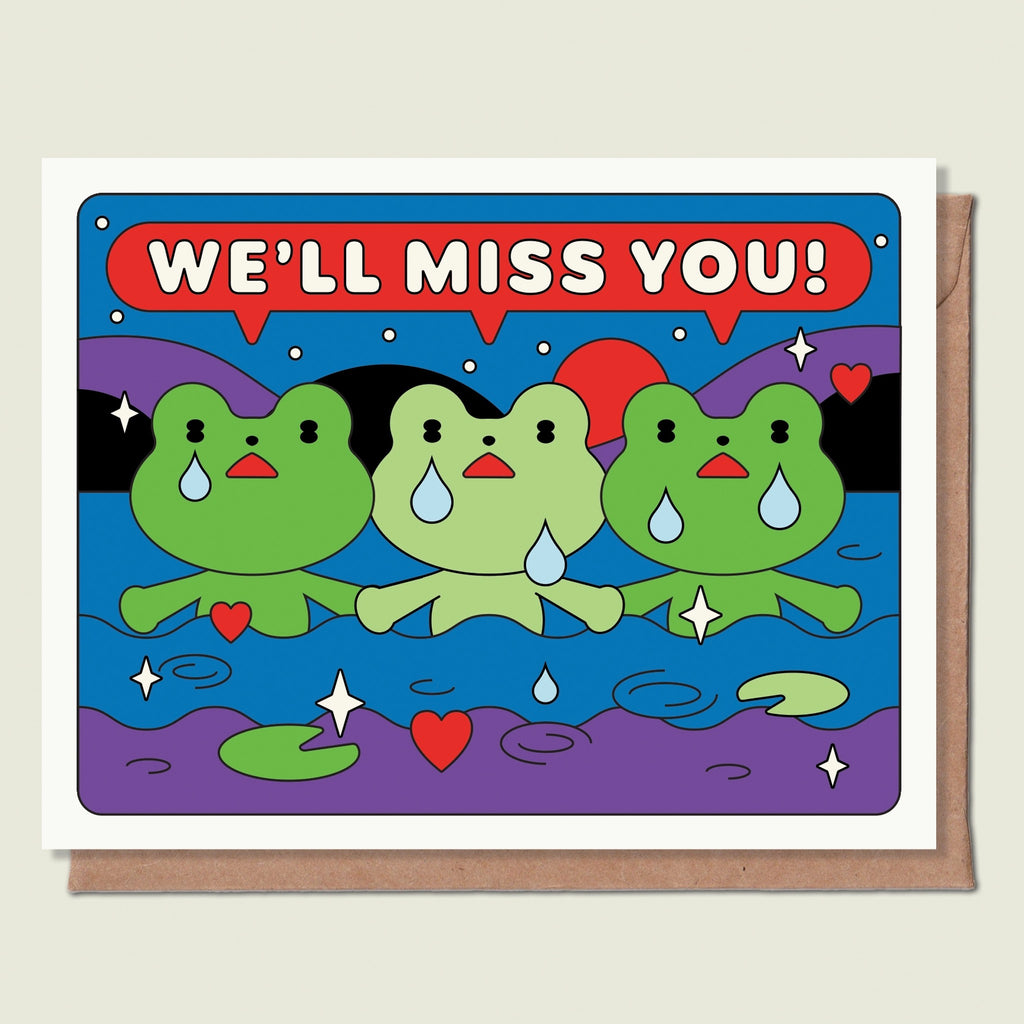 We'll Miss You Greeting Card.