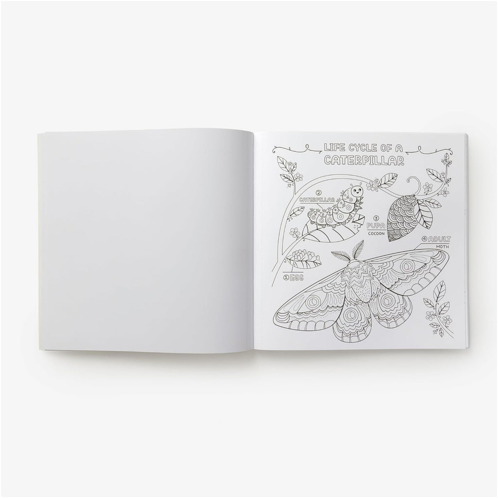 What's Inside A Garden?: Science And Nature Coloring Book - sample spread 1.