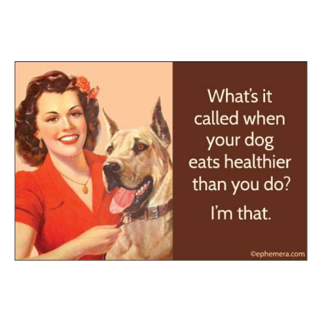 When Your Dog Eats Healthier Magnet.