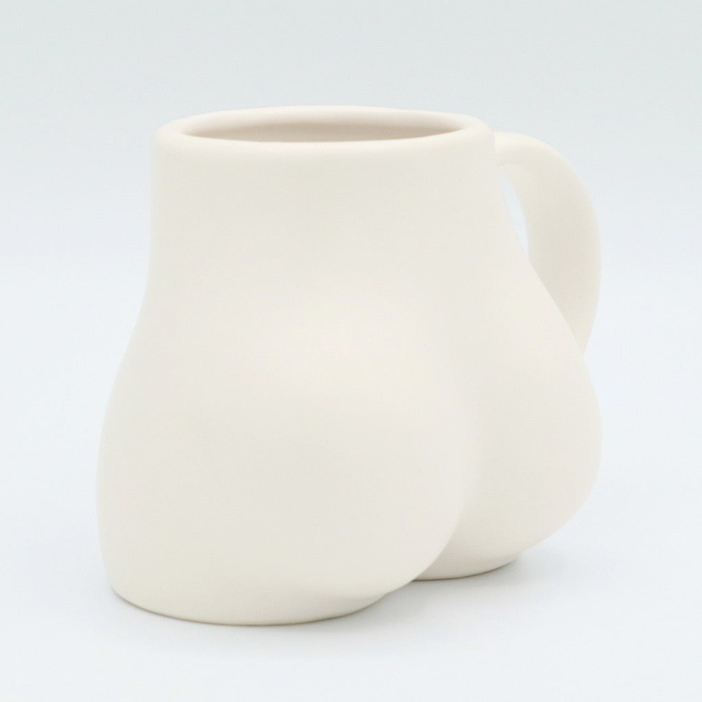 White Butt Mug.