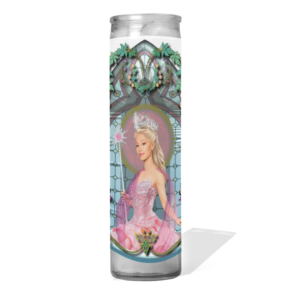 Wicked Ariana Grande Glinda The Good Witch Prayer Candle.