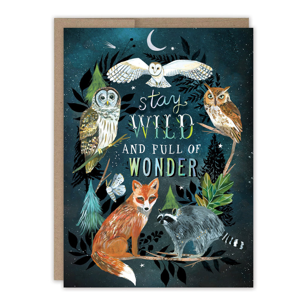 Wild & Full Of Wonder Birthday Card.