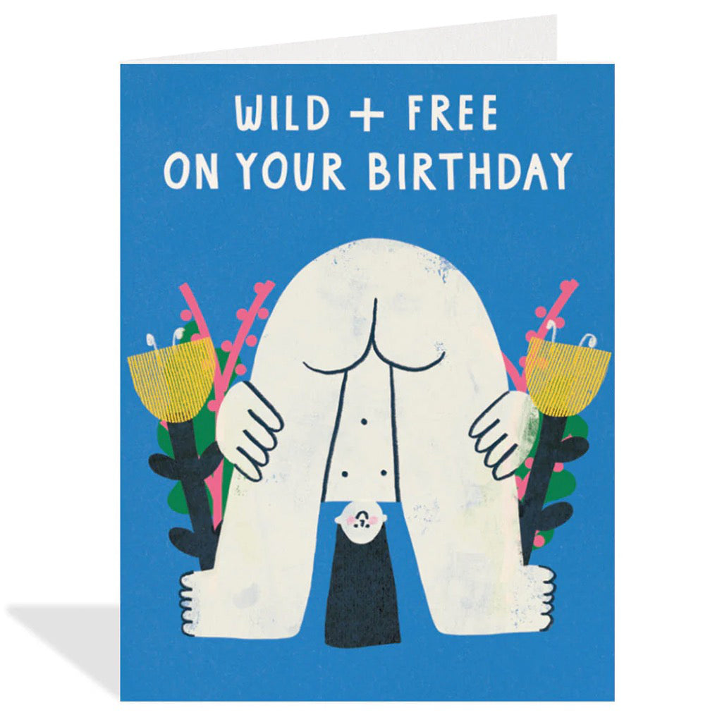 Wild And Free Birthday Card.