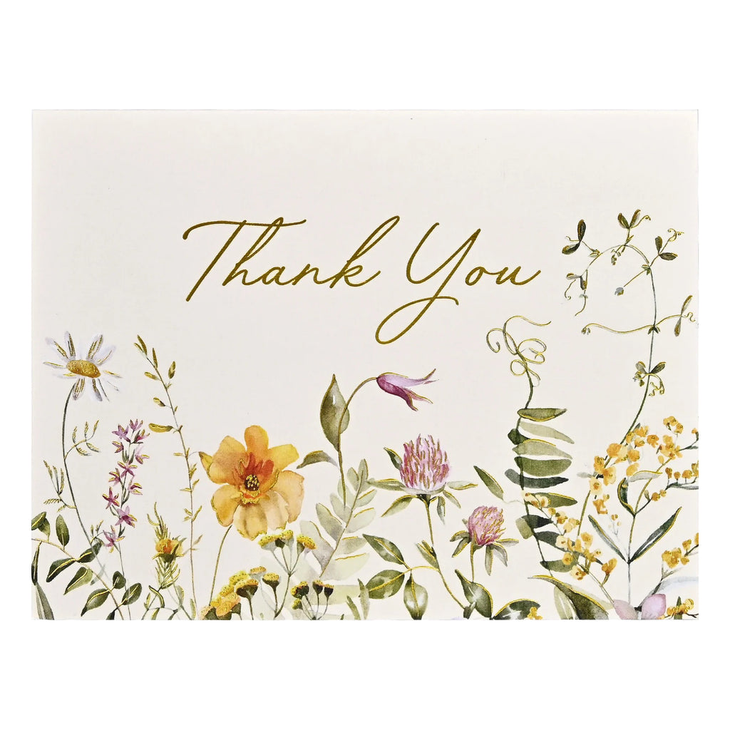 Wildflowers Premium Thank You Note Cards.