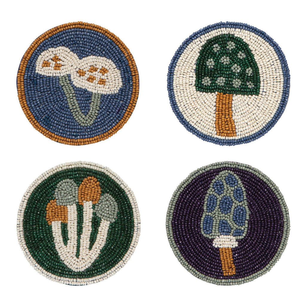 Wildgrove Beaded Coasters Set of 4.