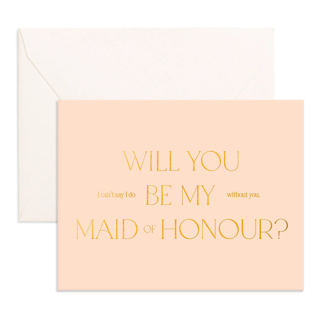 Will You Maid Letter Greeting Card.